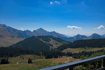 Panorama des Alpes, sur les hauteurs de la Clusaz