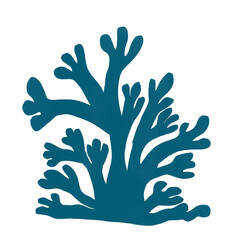 Corals crayon style pastel color