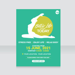 Yoga Fitness Campaign Banner Template