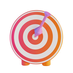 3D illustration colorful targets