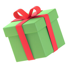 3d floating element gift icon 