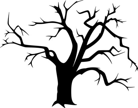 Halloween tree silhouette