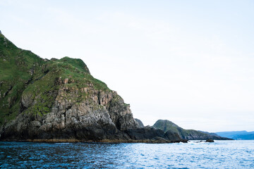 the coast of the island