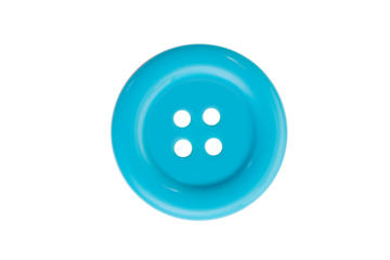 Isolated blue button on a white background