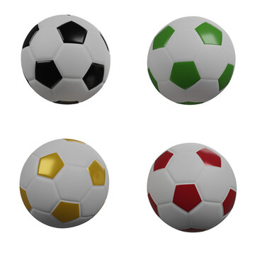 Soccer ball isolated. 3D rendering