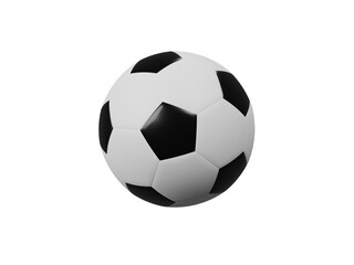 Fototapeta premium Soccer ball isolated. 3D rendering