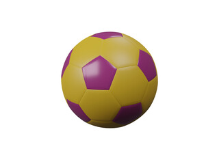 Soccer ball isolated. 3D rendering