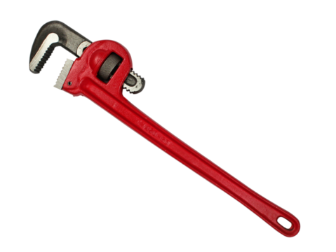 Spanners Pipe wrench Tool Plumbing, service, wrench isolated - Powered by Adobe