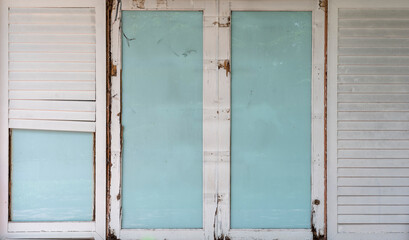 Old door and wall background photo