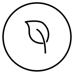 leafline icon set stock vector. illustration set