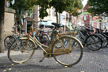 Obraz premium Fahrräder in Utrecht, Niederlande