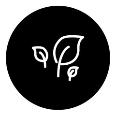 leafline icon set stock vector. illustration set