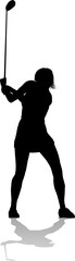 Golfer Golf Sports Person Silhouette