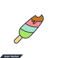 ice cream icon logo vector illustration. tasty ice creams symbol template for graphic and web design collection