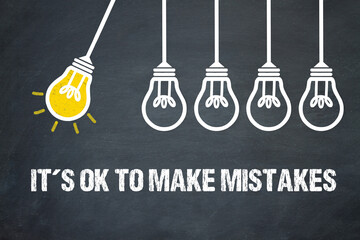 Fototapeta premium It´s OK to make mistakes