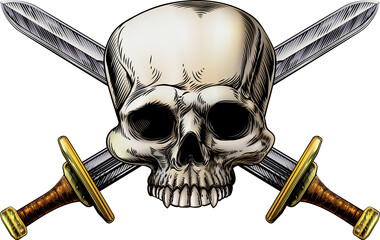 Skull and Cross Swords Sign
