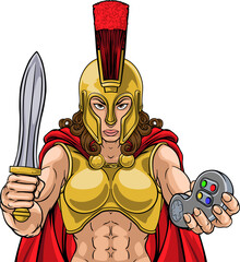 Spartan Trojan Gladiator Gamer Warrior Woman