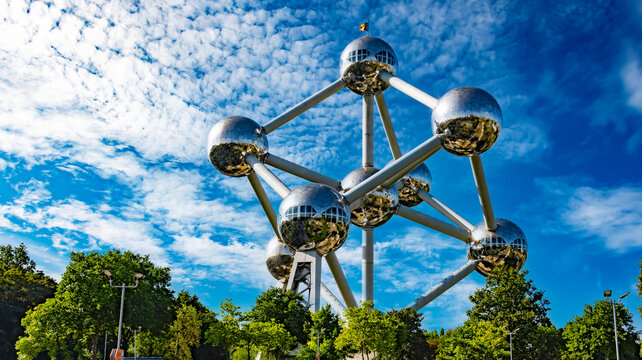 The Atomium, the famous landmark of Brussels, Belgium