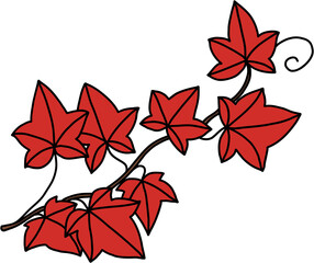 simplicity ivy freehand drawing flat design