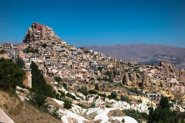 Fototapeta premium Uchisar Castle in Cappadocia, Nevsehir, Turkey.