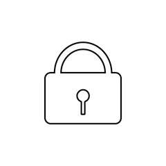 Padlock icon vector illustration