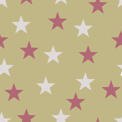 Seamless background in a childish style with stars