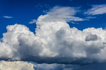 white clouds background blue sky weather