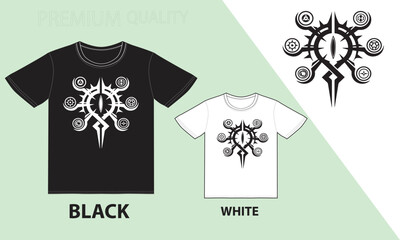 Trendy apparel black and white fashionable with typography t shirt lettering motivational quotes design. Vector art illustration with vintage style.