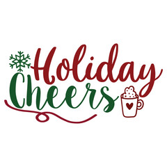 Naklejka premium Holiday Cheers 