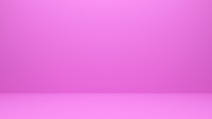 Fototapeta premium Pink product display wall background. Blank pink display on the floor. Modern style background. Blank wall for showing product. 3D rendering.