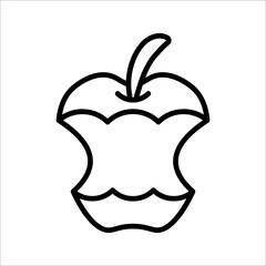 Apple Icon in trendy flat style isolated on whitebackground. Apple Icon page symbol for your web site design. vector illustration. EPS 10