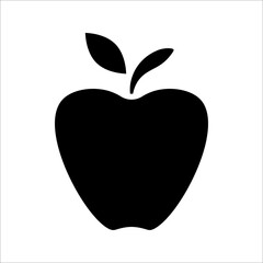 Apple Icon in trendy flat style isolated on whitebackground. Apple Icon page symbol for your web site design. vector illustration. EPS 10