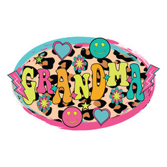 grandma svg, grandmother svg, grandma retro vintage leopard print png svg, grandkids svg, gigi svg, grammy svg, great grandma svg, bundle 