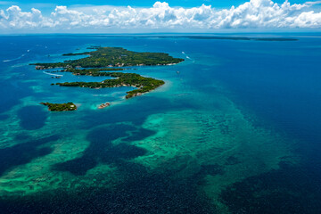 Fototapeta na wymiar Islas del Rosario in Colombian Caribbean from above | Luftbilder Islas del Rosario in Kolumbien | Karibik aus der Luft