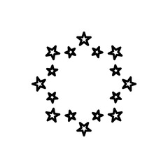 Naklejka premium Fireworks line icon. Pyrotechnic salute sign. Carnival celebration lights symbol. Quality design element. Editable stroke. Linear style fireworks icon. Vector