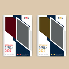 Annual report brochure flyer design template vector, Leaflet, presentation book cover templates, layout in A4 size