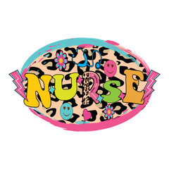 nurse SVG png, retro vintage leopard nurse svg png, Nurse Sublimation, Nursing Designs, Registered Nurse, Nurse leopard cheetah print svg