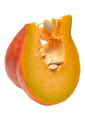 ripe strawberry pumpkin slice