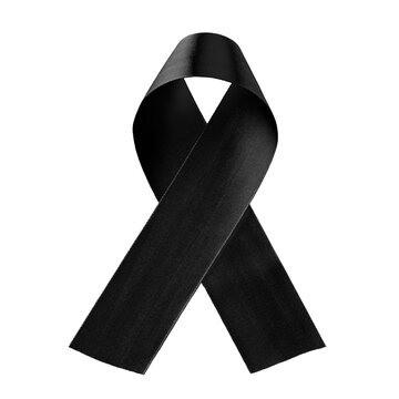 black mourning ribbon