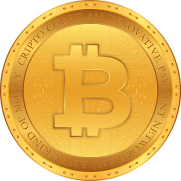 bitcoin-btc coin png illustrations. 3d illustration.  editorial image.