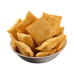 portion of small square pastries