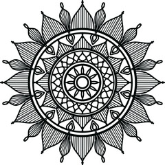 Fototapeta premium luxury ornamental mandala design background, mandala design, Mandala pattern Coloring book Art wallpaper design, tile pattern
