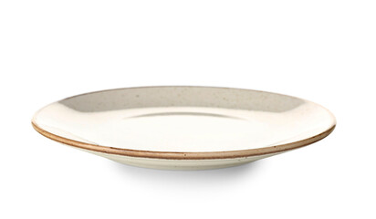 Clean plate on white background