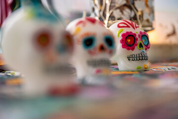 Vela de Calavera de d&iacute;a de muertos
