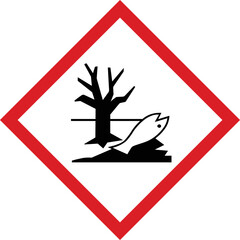 Vector illustration warning sign. Official environmental hazard sign, symbol.