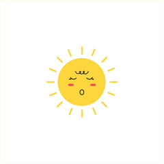 Sun vector cartoon