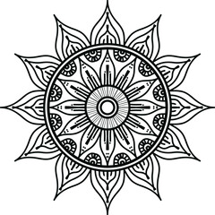 luxury ornamental mandala design background, mandala design, Mandala pattern Coloring book Art wallpaper design, tile pattern, greeting card