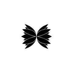 Fototapeta na wymiar Lotus flower icon sign for mobile concept and web design