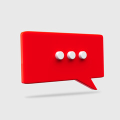 3d minimal bubbles chat icon messages 3d rendering illustration