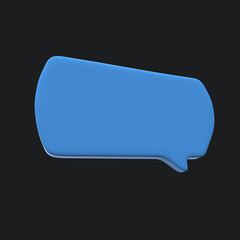 3d minimal bubbles chat icon 3d rendering illustration